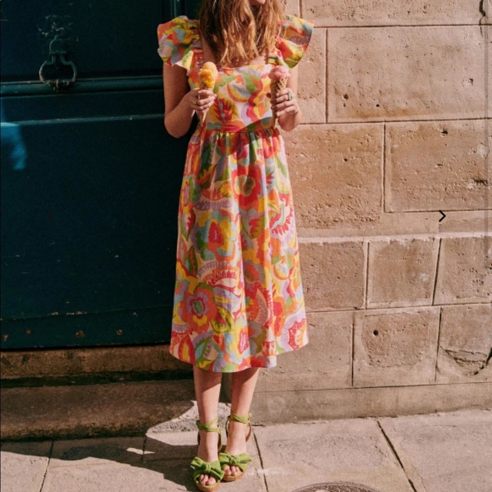 Sezane floral Melville dress